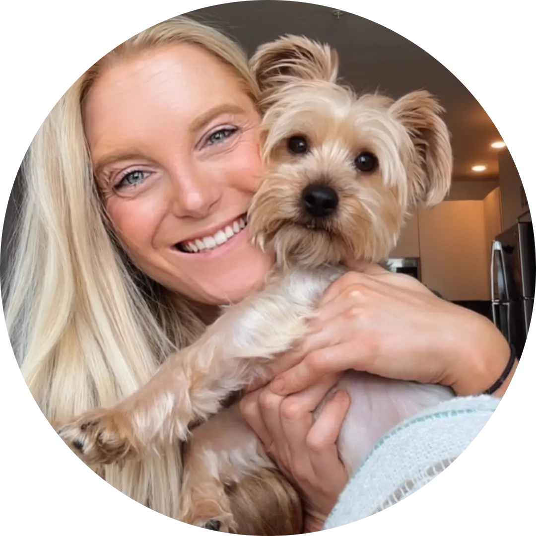 Happy pet owner